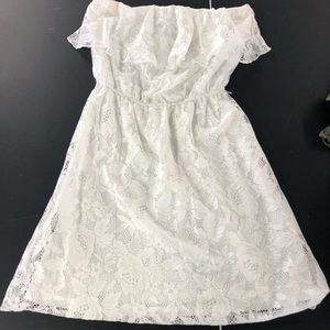White lace dress!